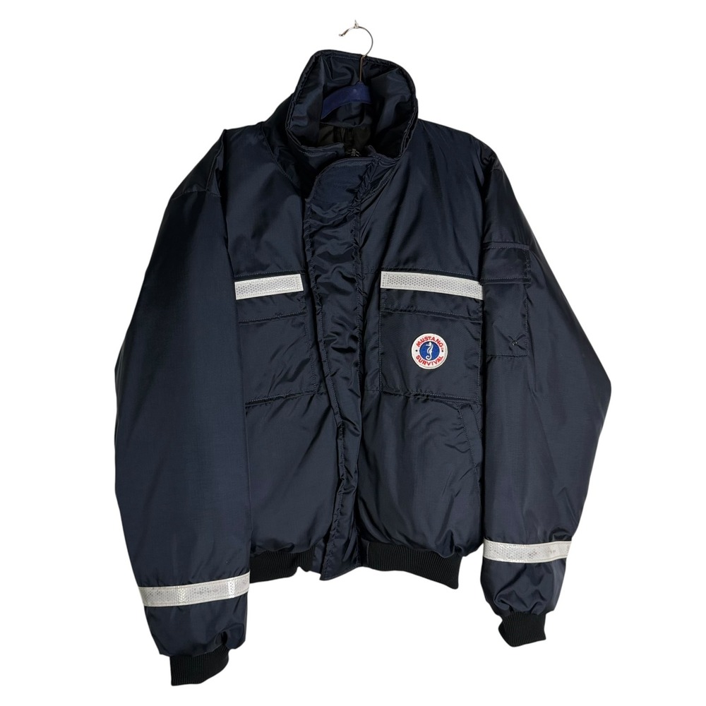Mustang Survival MJ6214 Navy Bomber Floater Jacket USS Laboon DDG 58 Men's XL